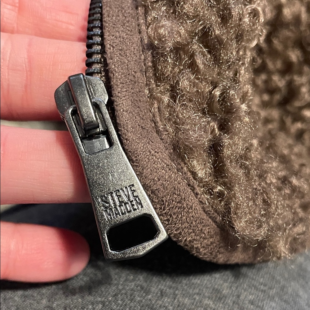 Steve Madden Chocolate Brown Teddy Jacket - Picture 7 of 11